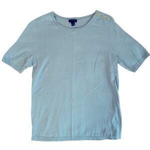 Ann Taylor Factory Light Blue Knit Sweater